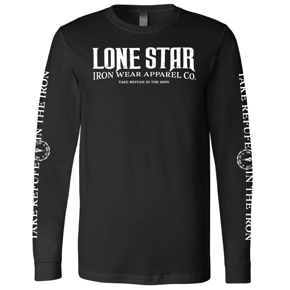 Lone Star Iron Wear variable SMALL / BLACK Long Sleeve Iron Wear Apparel Tee