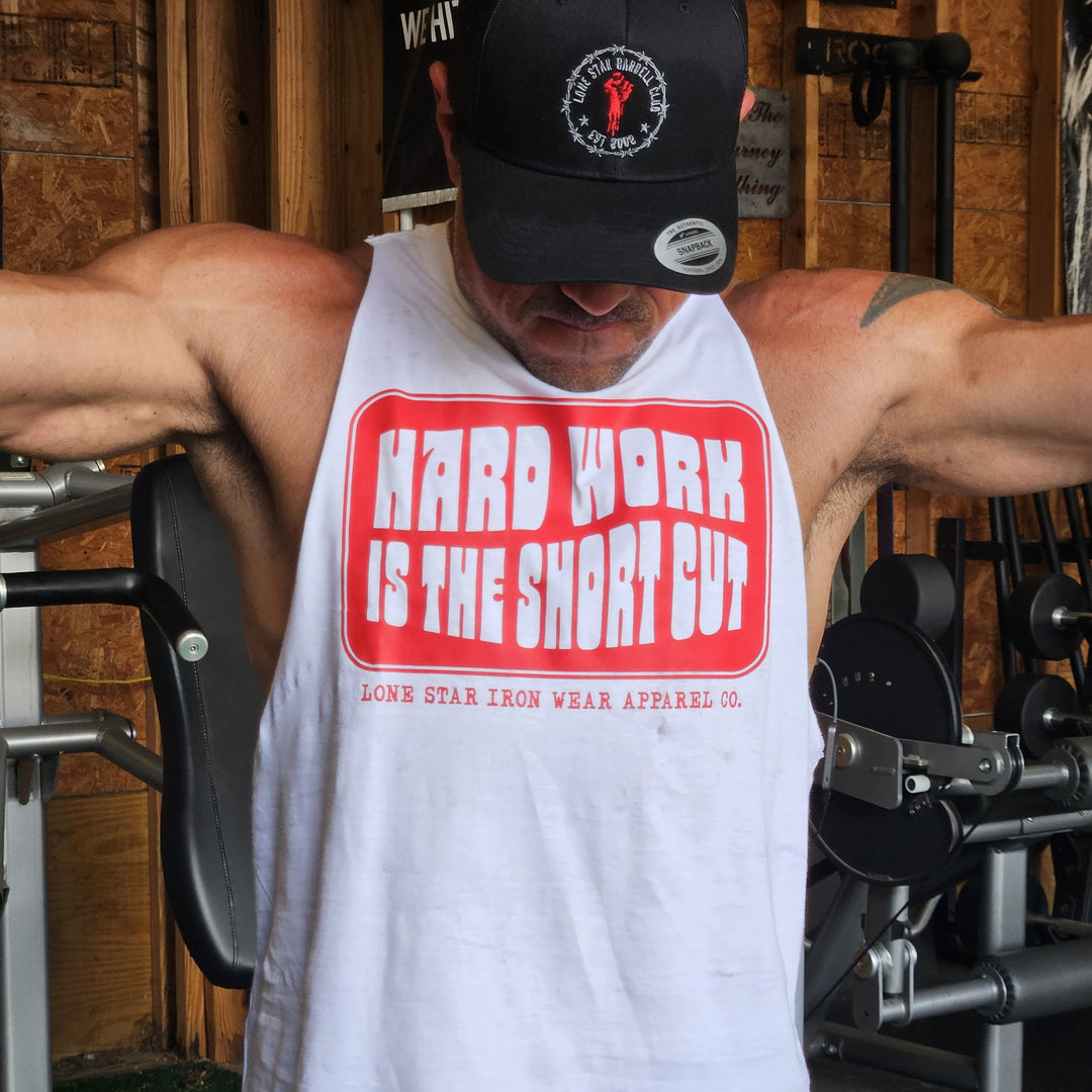 Hard Work is the Short Cut Custom Cut Tank