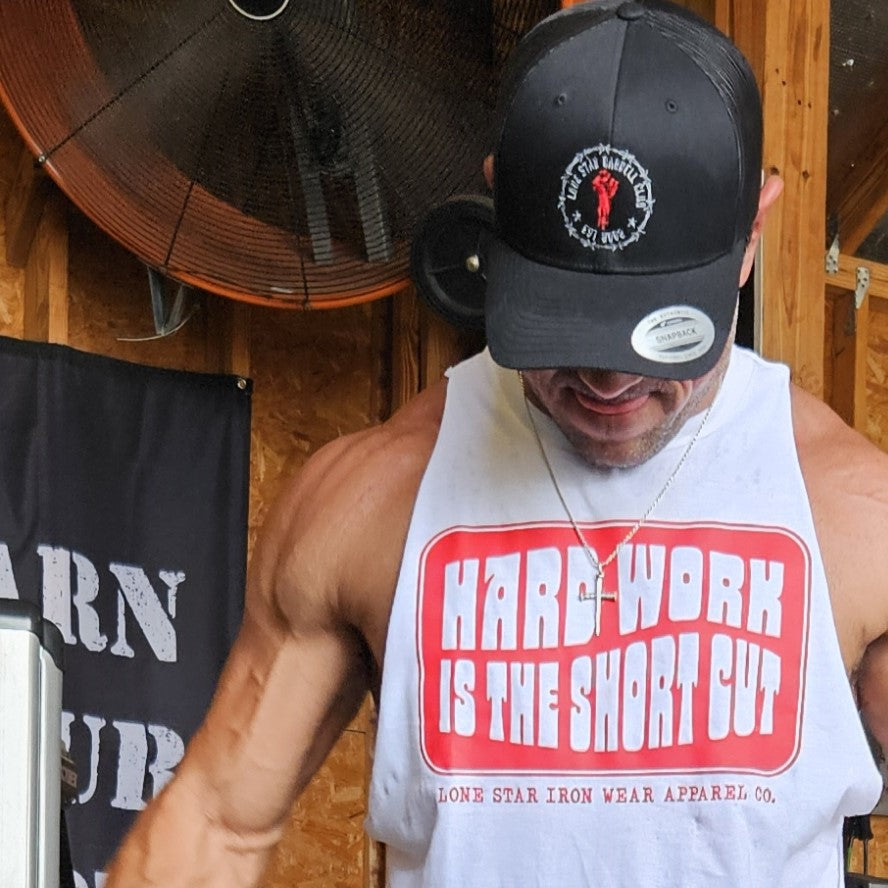 Hard Work is the Short Cut Custom Cut Tank