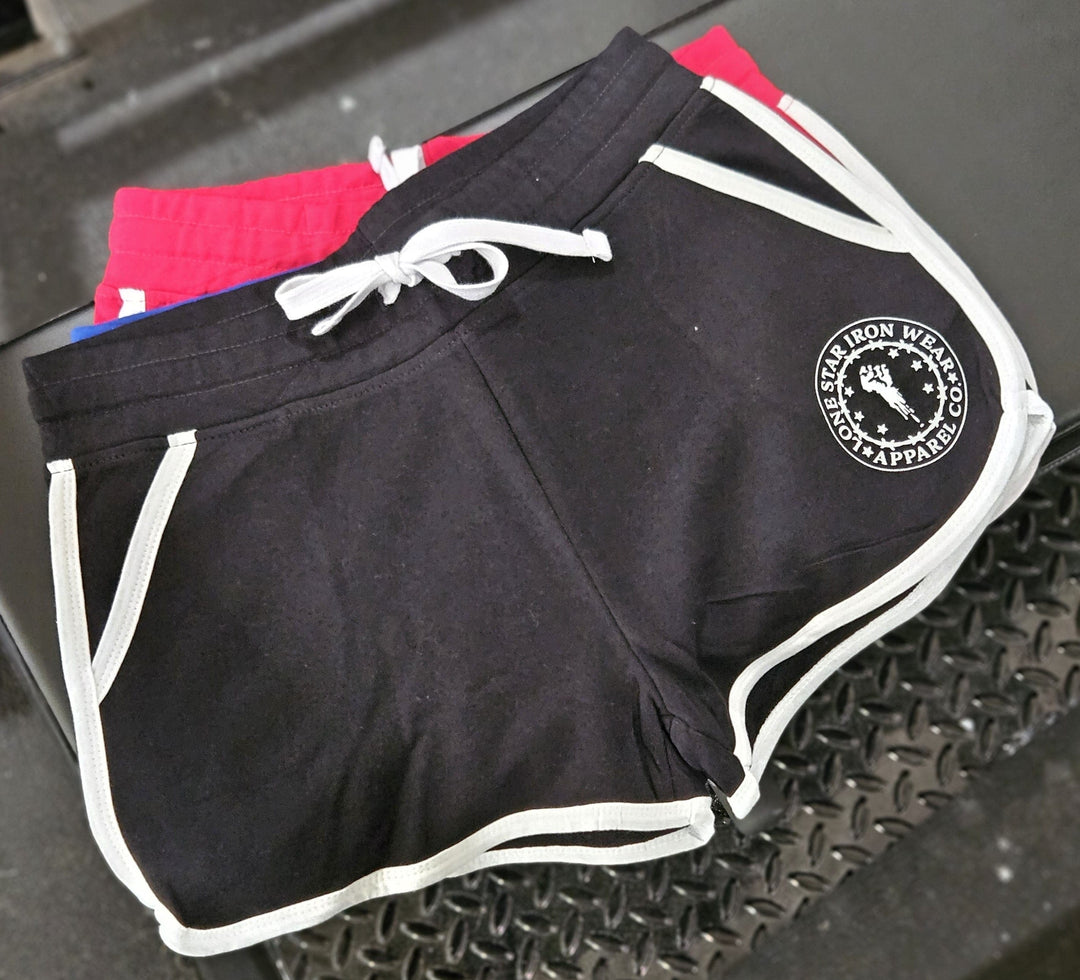 Lone Star Barbell Club variable Black / Small Women's Ringer Lifting Shorts with Pockets