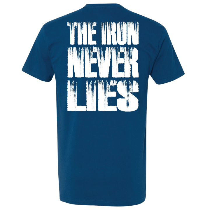 Lone Star Barbell Club variable Cool Blue / Medium The Iron Never Lies Tee