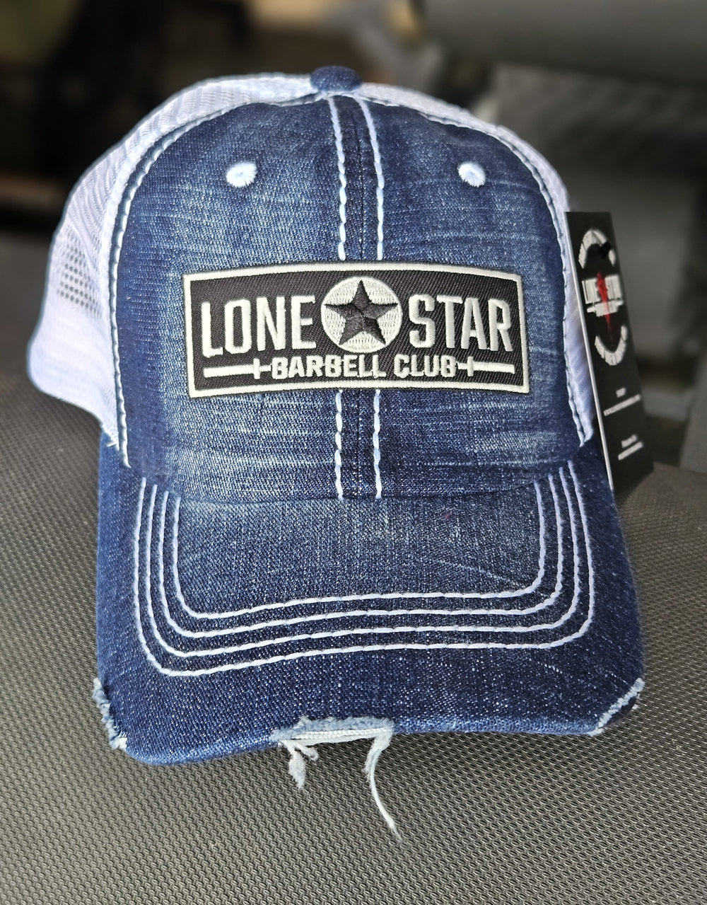 Lone Star Barbell Club simple Denim Patch Hat