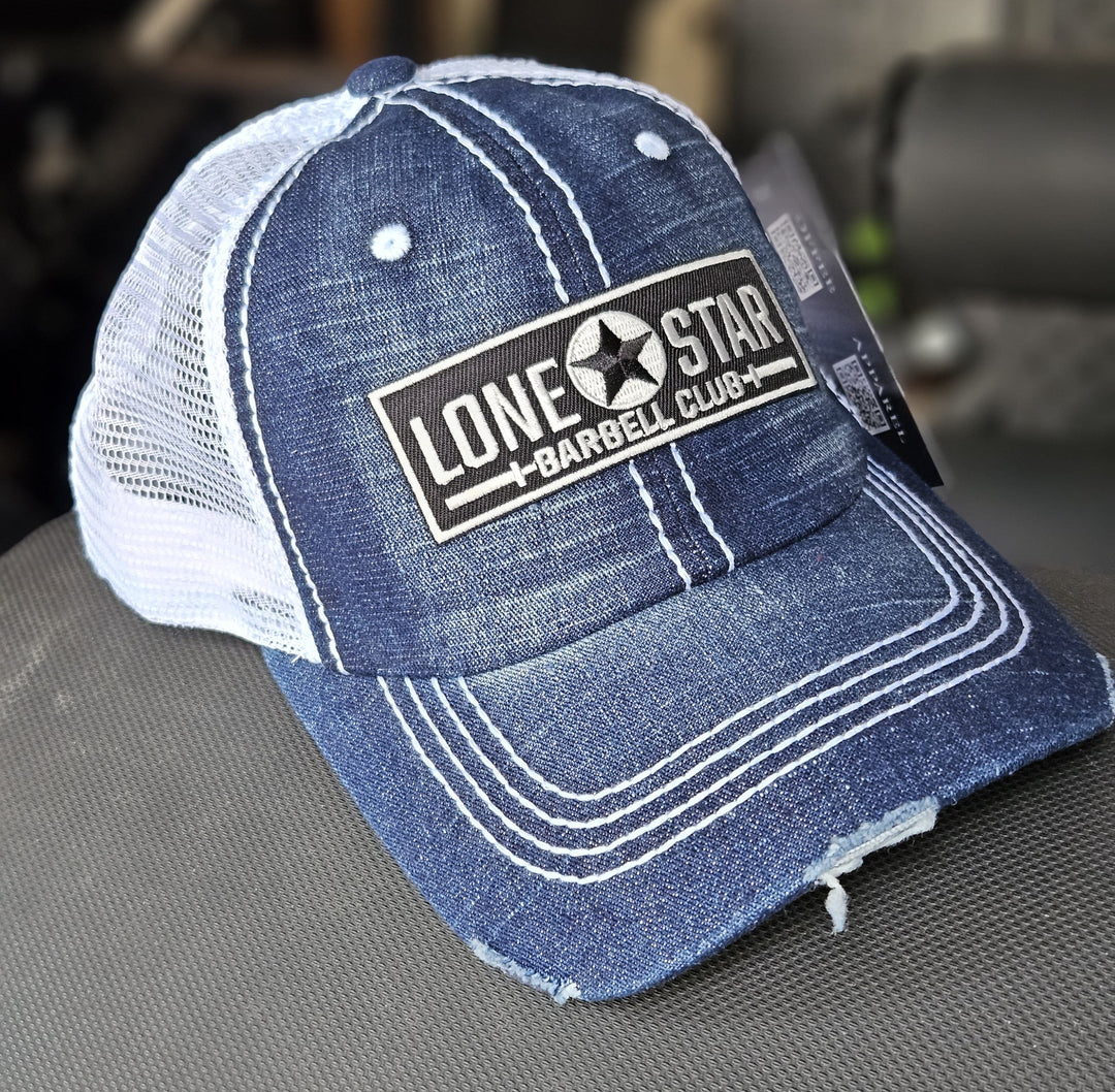 Lone Star Barbell Club simple Denim Patch Hat