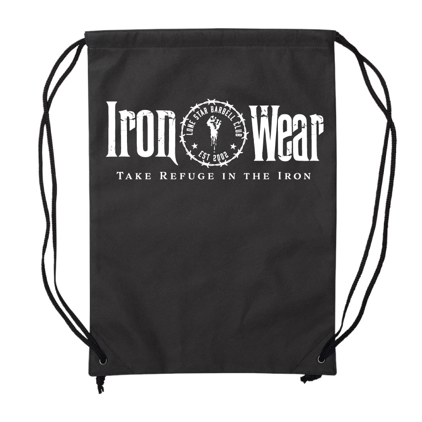 Lone Star Barbell Club simple Drawstring Bag