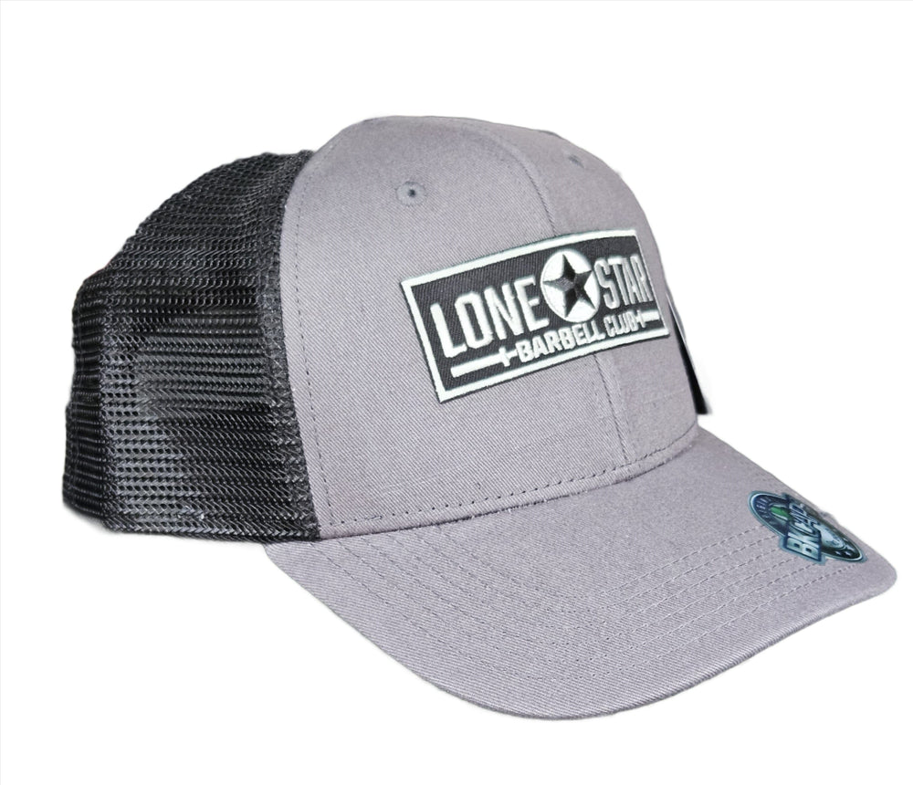 Lone Star Barbell Club simple Gray and Black Patch Hat