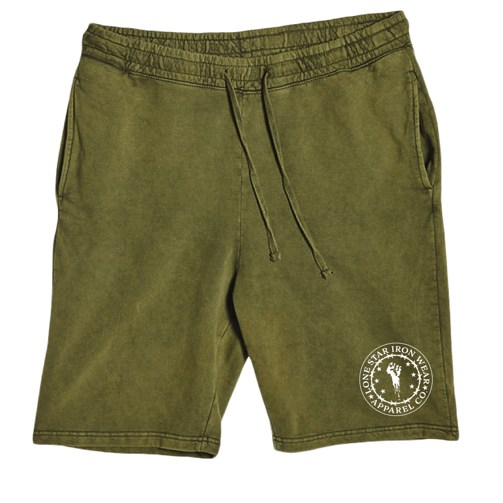Lone Star Barbell Club variation Green / XS Vintage Wash Shorts