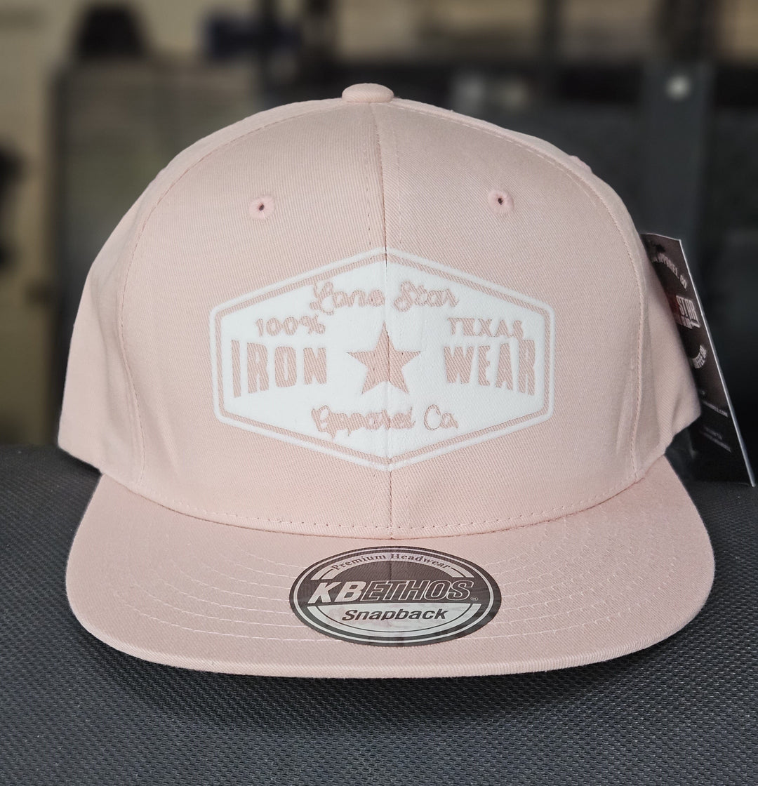 Lone Star Barbell Club simple Pink Puff Logo Hat - Flat Bill