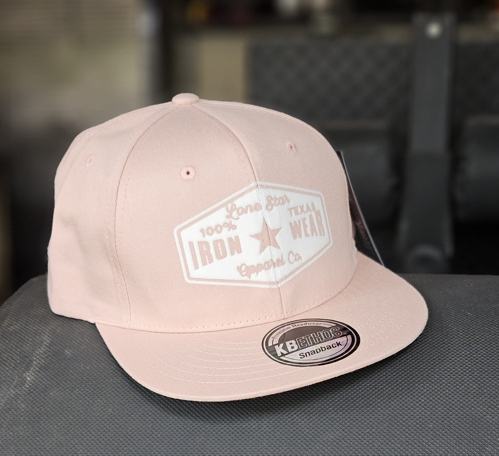 Lone Star Barbell Club simple Pink Puff Logo Hat - Flat Bill