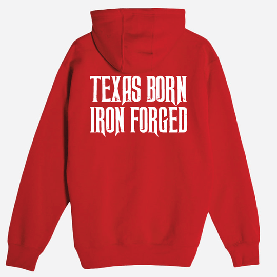 Lone Star Barbell Club variable Red / Medium Texas Born Iron Forged Hoodie