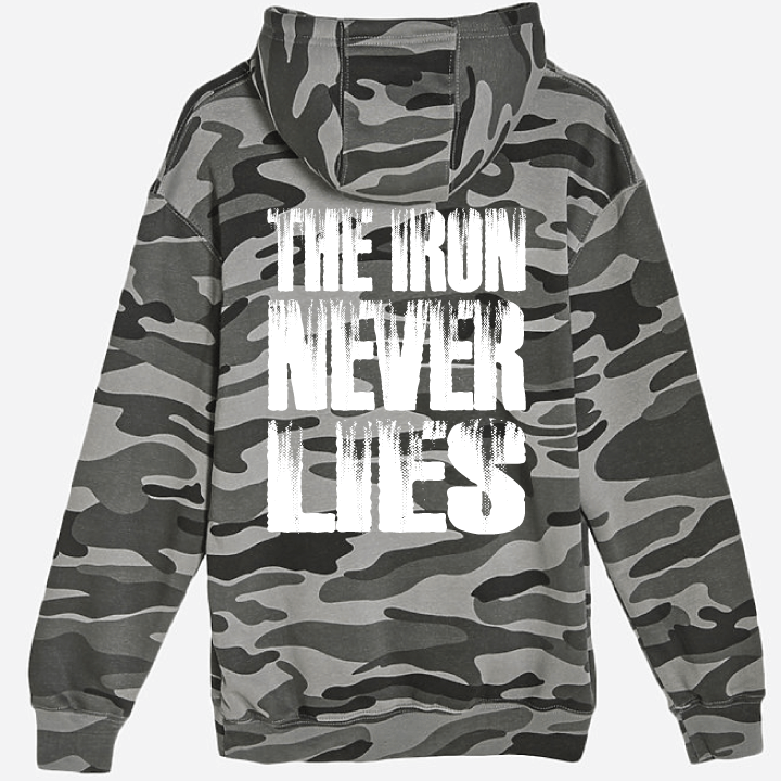 Lone Star Barbell Club variable Stone Camo / Medium The Iron Never Lies Softwash Hoodie