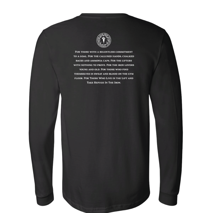 Lone Star Barbell Club variable Take Refuge in the Iron Long Sleeve Tee