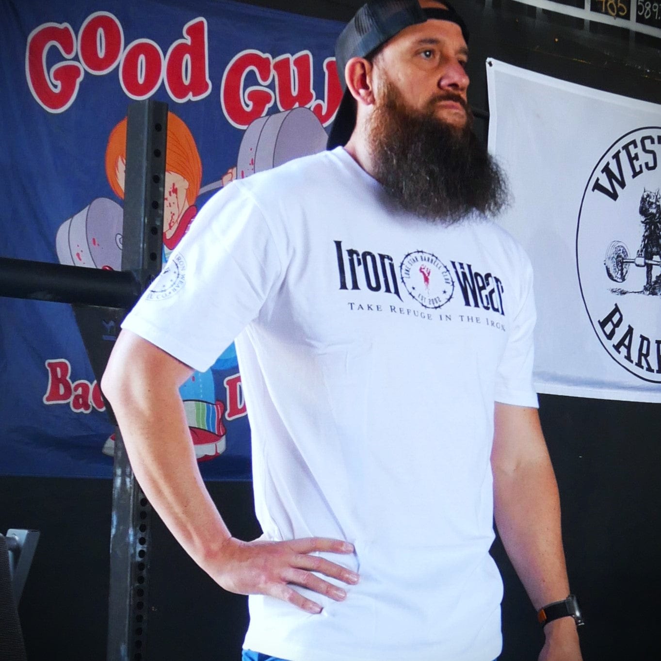 Lone Star Barbell Club variable Take Refuge in the Iron Tee