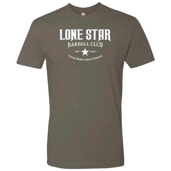 Lone Star Barbell Club variable Warm Gray / Small Lone Star Est 2002 Tee