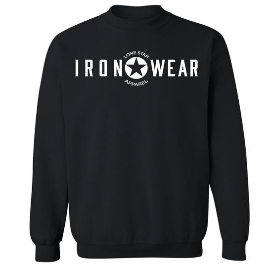 Lone Star Iron Wear variable MEDIUM / Black Iron Wear Crew Sweatshirt