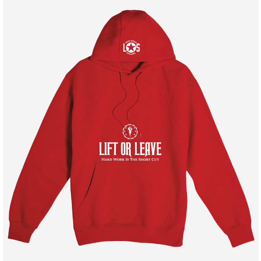 Lone Star Iron Wear variable MEDIUM / RED Lift or Leave Hoodie