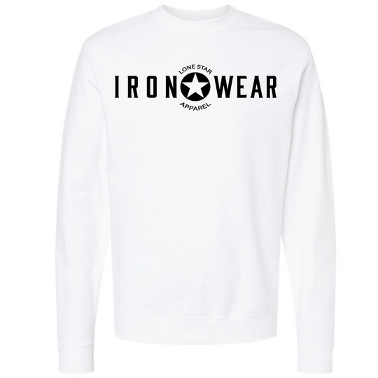 Lone Star Iron Wear variable MEDIUM / White Iron Wear Crew Sweatshirt